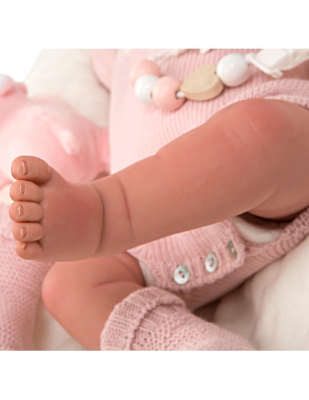 Anais Reborn Bébé Avec Couverture Et Peluche 45 cm