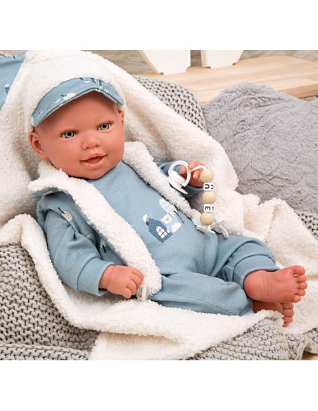 Bruno Reborn Baby With Blanket 45 cm
