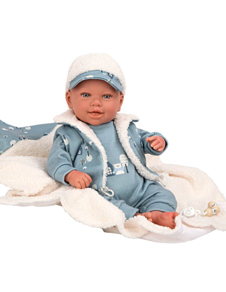 Bruno Reborn Baby With Blanket 45 cm