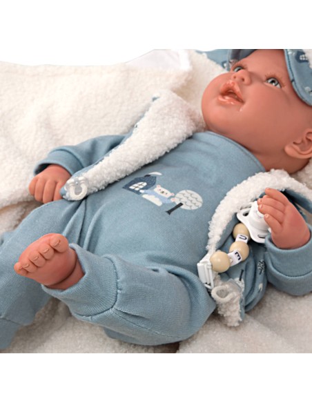 Bruno Reborn Baby With Blanket 45 cm