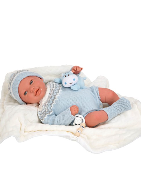 Ibai Reborn Baby avec couverture et peluche 45 cm