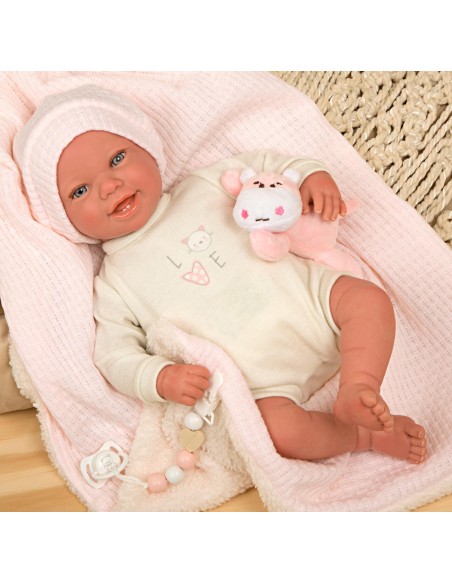 Viviane Con Manta Y Peluche 45 cm