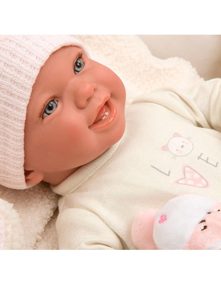 Viviane Con Manta Y Peluche 45 cm