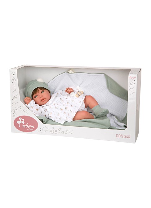 Paulina Reborn Baby с одеялом 45 см