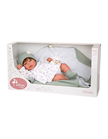 Paulina Reborn Baby с одеялом 45 см