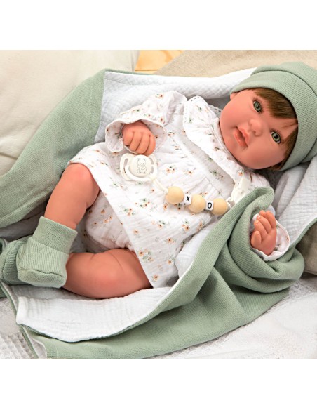 Paulina Reborn Baby с одеялом 45 см