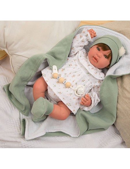 Paulina Reborn Baby с одеялом 45 см