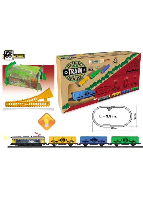 Train écologique avec éclairage