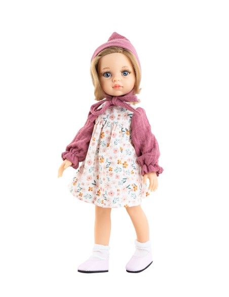 Carla Vestido Fucsia Estampado 32 cm