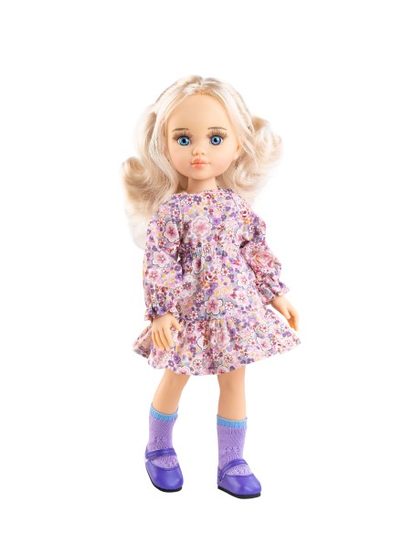 Nieves New Face Flower Print Dress 32 cm