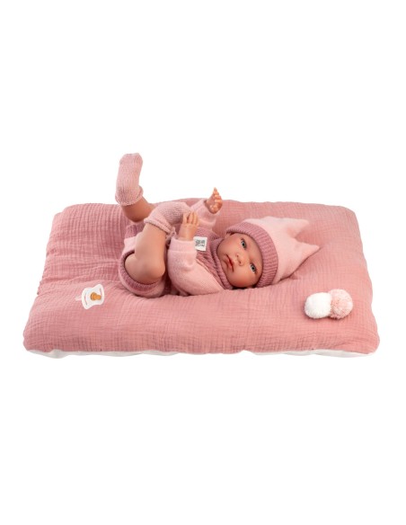 Nica Newborn Pink With Cushion 40 cm
