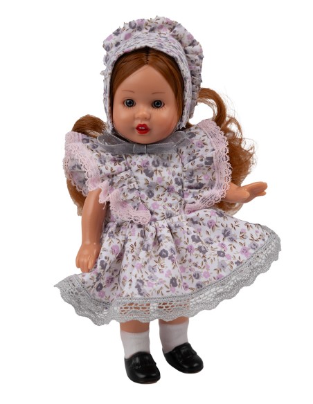 Mini Mariquita Perez Vestido Flores Moradas