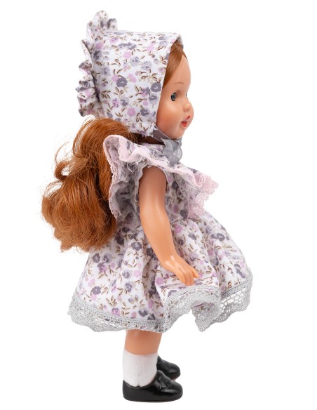 Mini Mariquita Perez Vestido Flores Moradas
