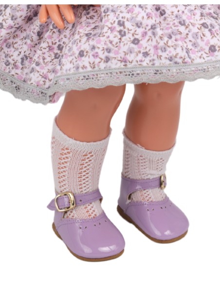Mariquita Perez Vestido Estampado Flores Lila 2025