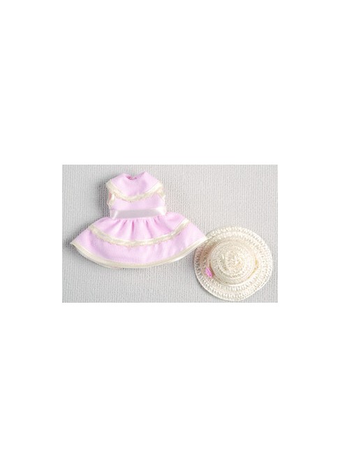 MINI ABITO ROSA CAPPELLO