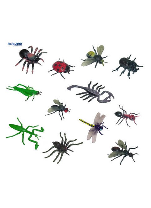 Insekten - 12 Figuren im Container