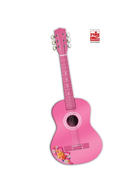 Juguetes Juguetes Musicales Guitarras Guitarra Madera 75 cm - Rosa