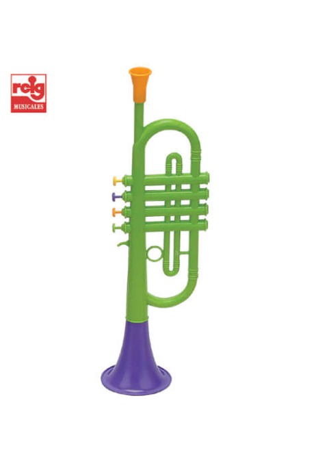 Juguetes Juguetes Musicales Viento Trompeta 4 Pistones 41 cm en Bolsa (Materiales Ecológicos)